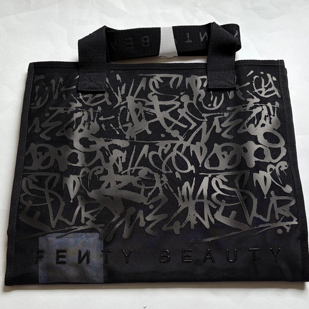 Fenty Beauty Black Graphic Tote